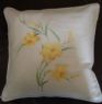 HAND PAINTED DECORATIVE PILLOW COVER
