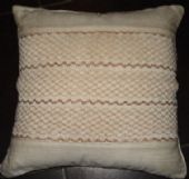 RAW SILK HAND SMOCKED DECORATIVE PILLOW COVER