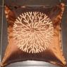 SHANTUNG SILK EMBROIDERY DECORATIVE PILLOW COVER